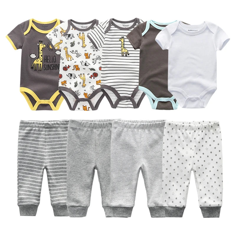 baby clothes newborn boy girl bodysuits and pants outfits toddler baby clothing cotton infant romper sets roupas de bebe