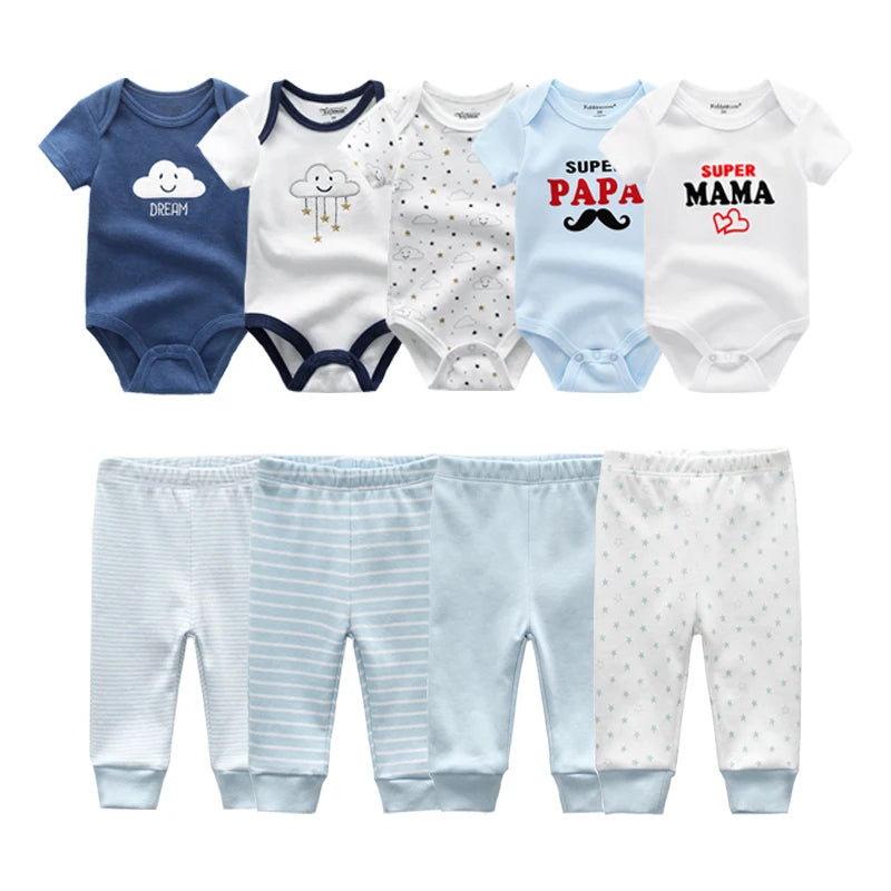 baby clothes newborn boy girl bodysuits and pants outfits toddler baby clothing cotton infant romper sets roupas de bebe