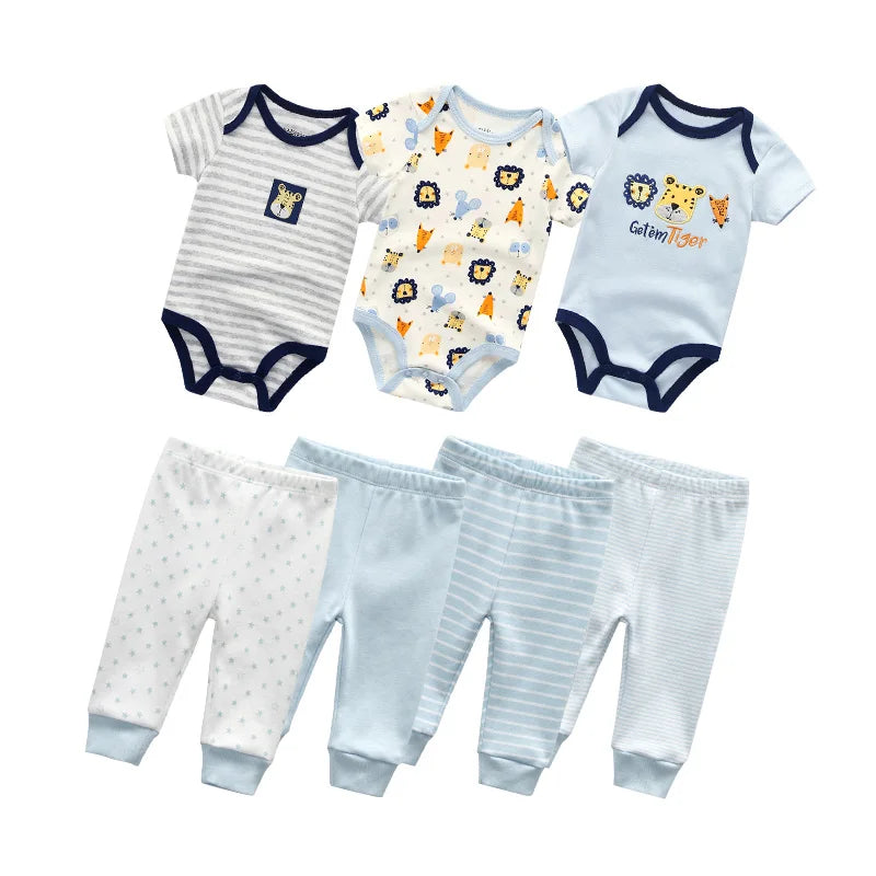 baby clothes newborn boy girl bodysuits and pants outfits toddler baby clothing cotton infant romper sets roupas de bebe