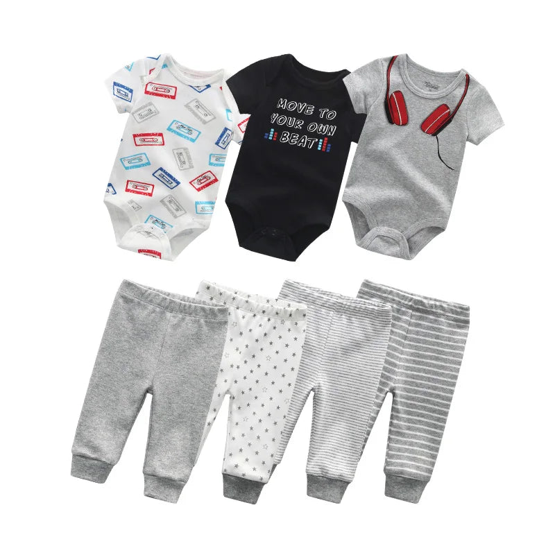 baby clothes newborn boy girl bodysuits and pants outfits toddler baby clothing cotton infant romper sets roupas de bebe