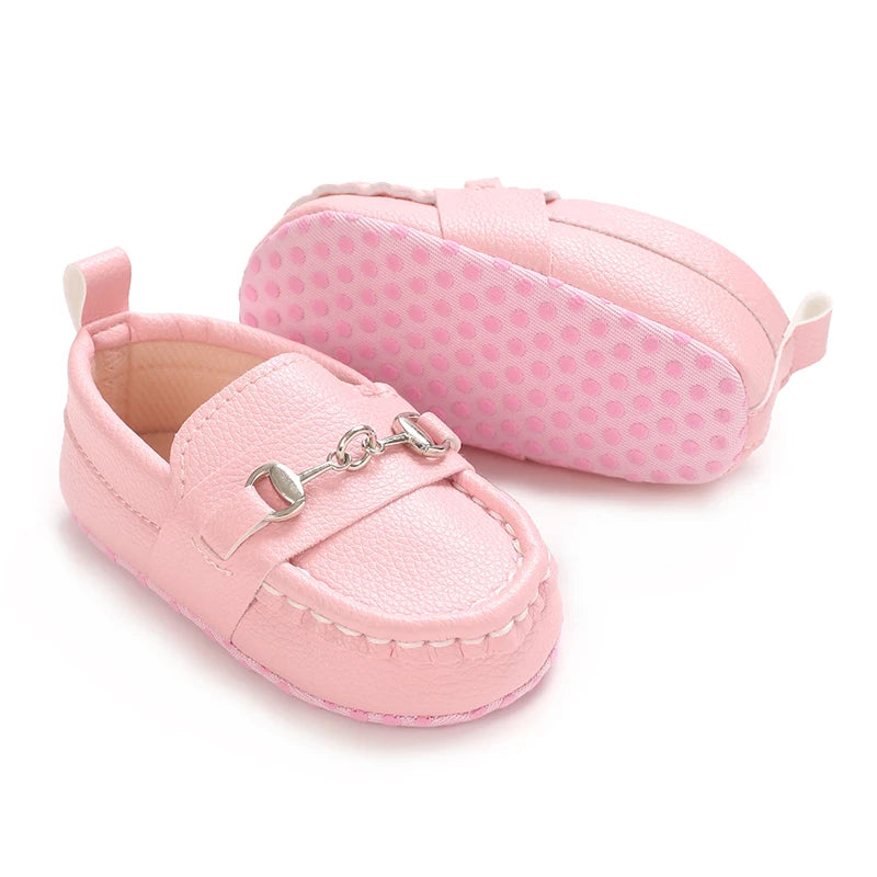 Baby Walking Shoes  Male And Female Baby Bean Shoes  British Style Small Leather Shoes  Autumn Edition